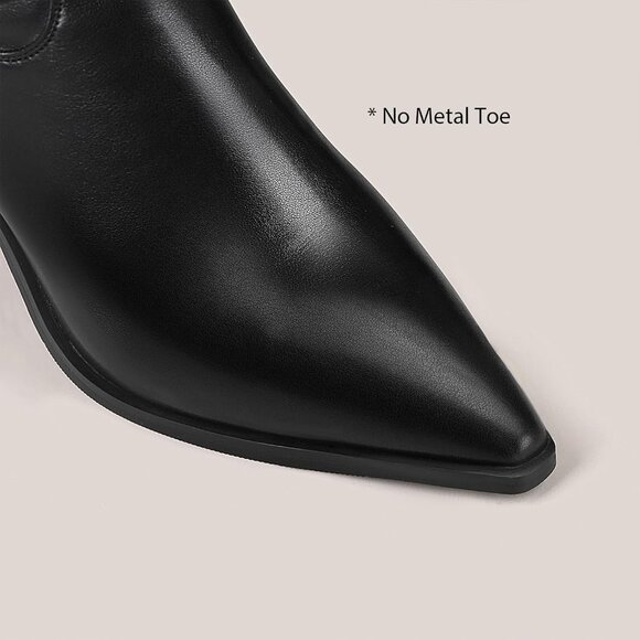 Women Black-1 Synthetic high High Boots Leather PU Stretch Over The Knee Boots - Picture 8 of 9